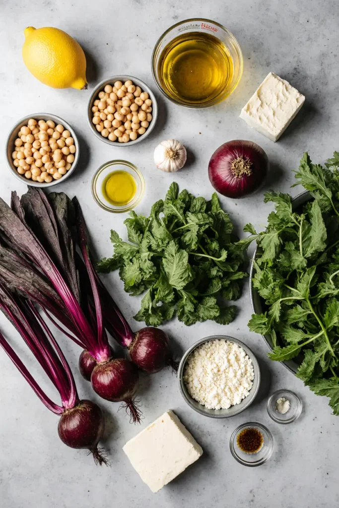 Chickpea Beet Feta Salad