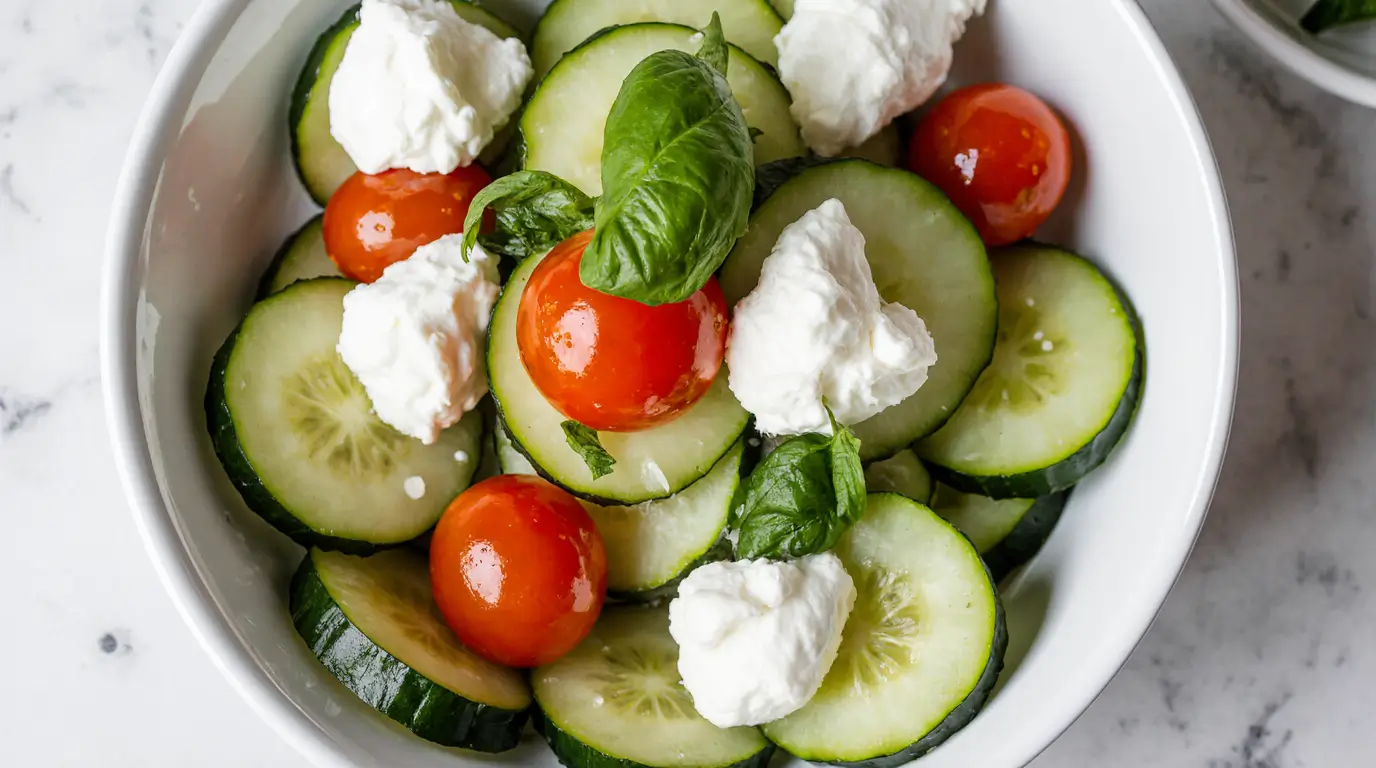 Cucumber Caprese Salad