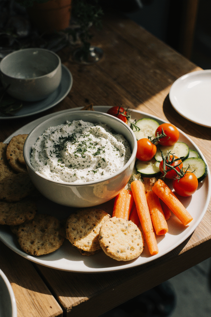 Homemade Herbed Feta Dip