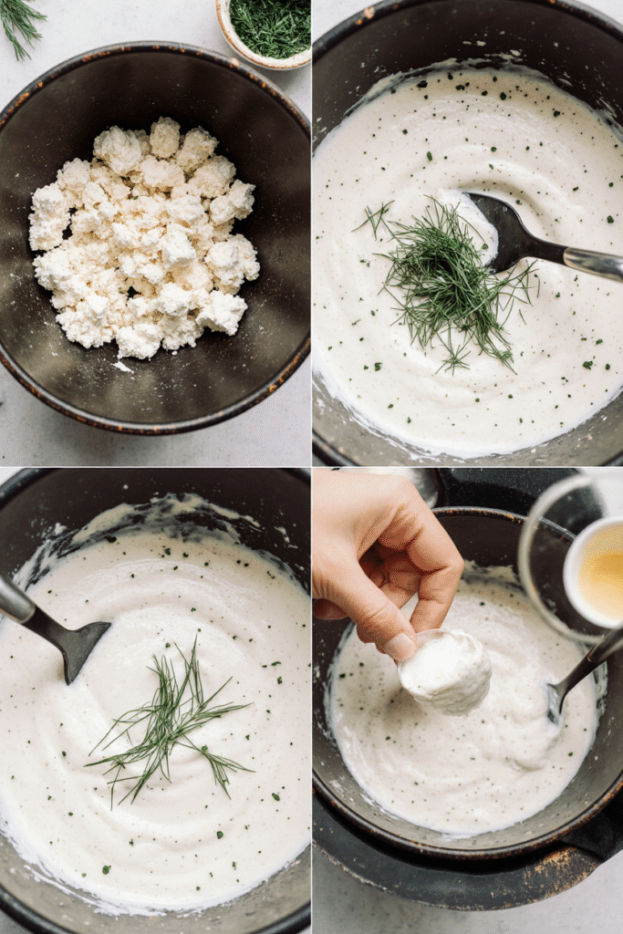 Homemade Herbed Feta Dip
