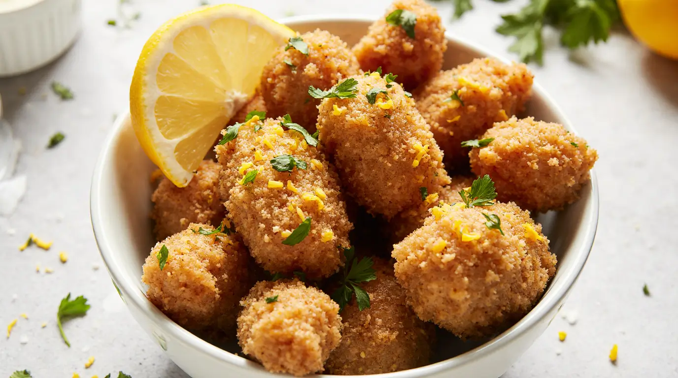 Air Fryer Lemon Chicken Bites