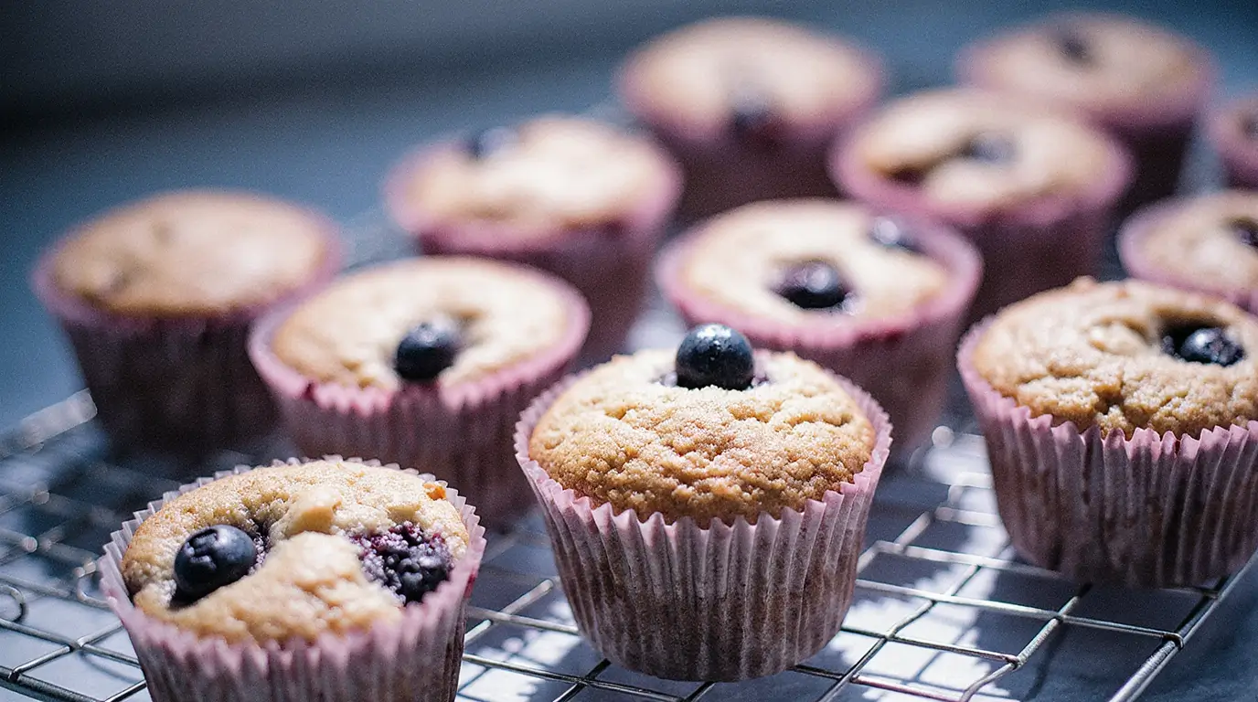 Breakfast Blueberry Muffins