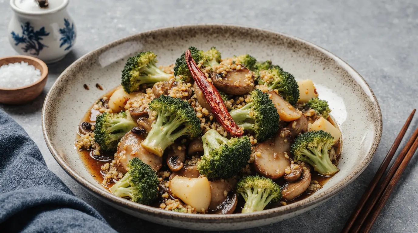 Broccoli and Mushroom Stir Fry