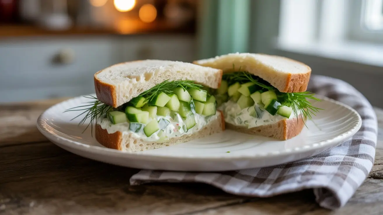 Easy Cucumber Salad Sandwich