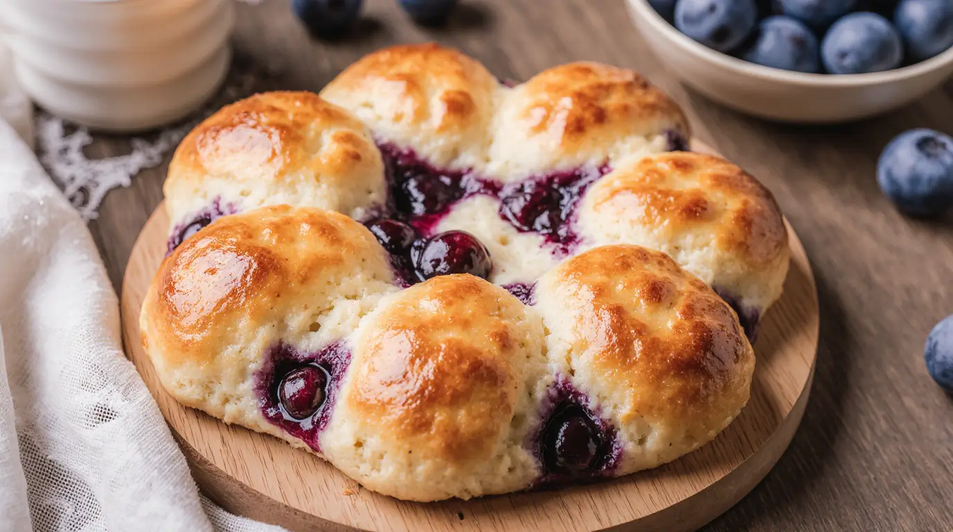 Easy Blueberry Cottage Cheese Cloud Bread