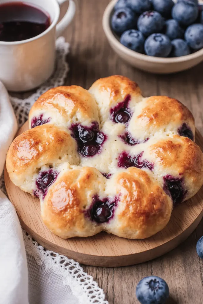 Easy Blueberry Cottage Cheese Cloud Bread