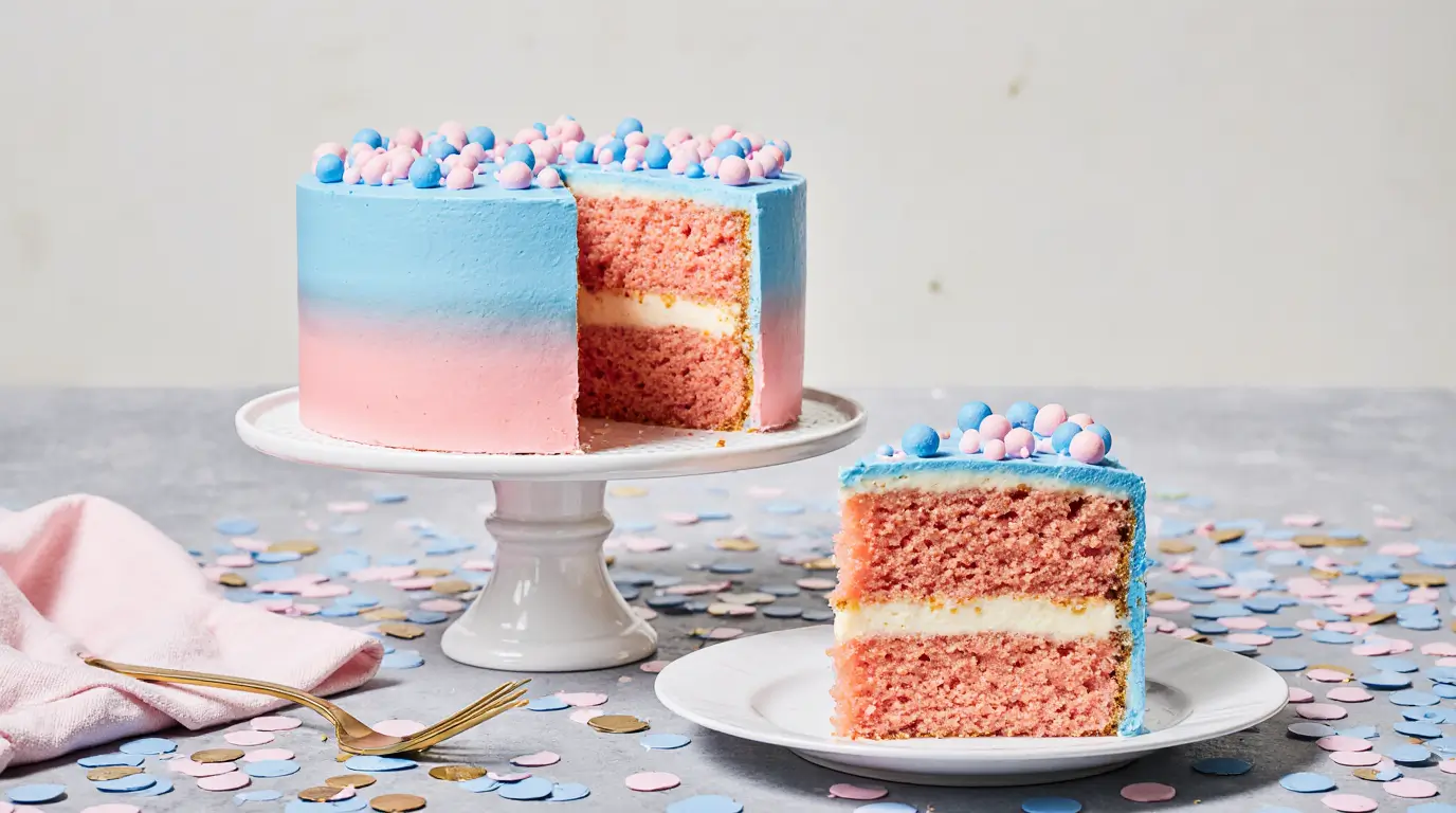Gender Reveal Cake
