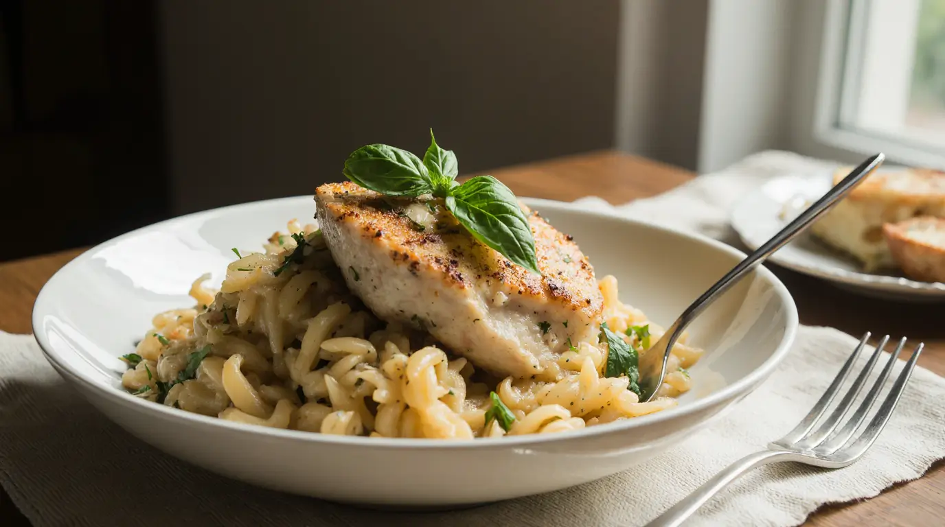 High Protein Chicken Orzo