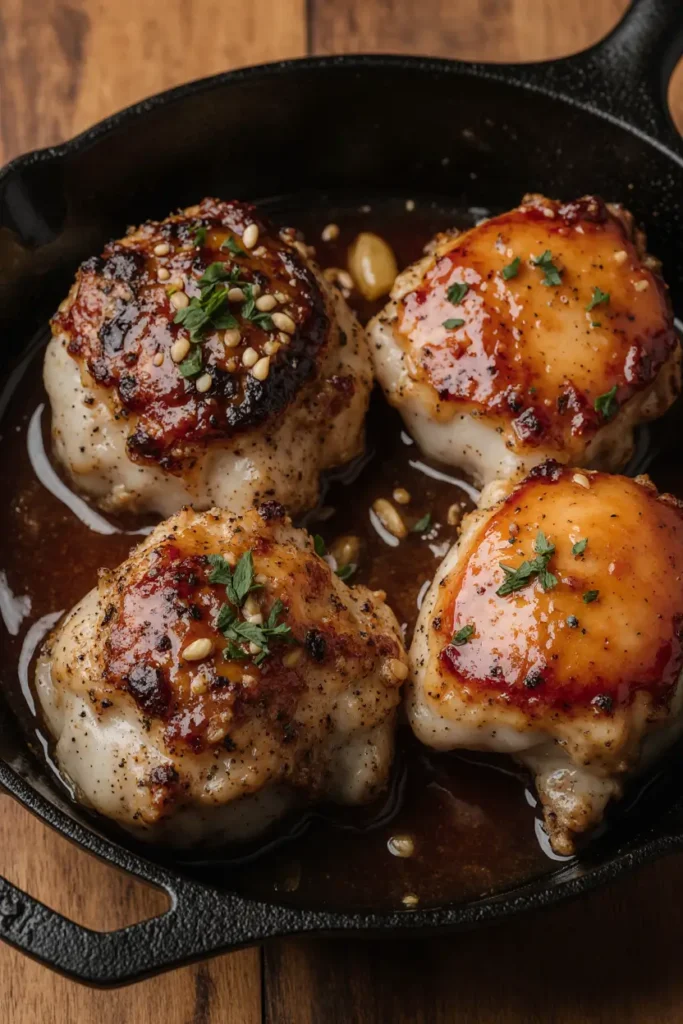honey garlic chicken thighs