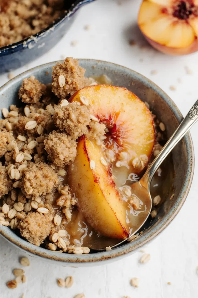 Old-Fashioned Peach Crisp