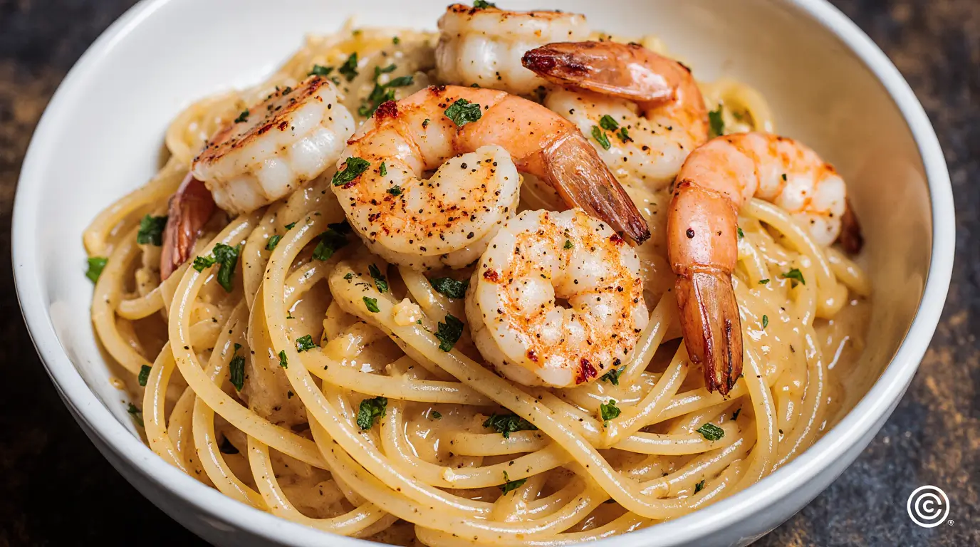 Garlic Butter Shrimp Pasta