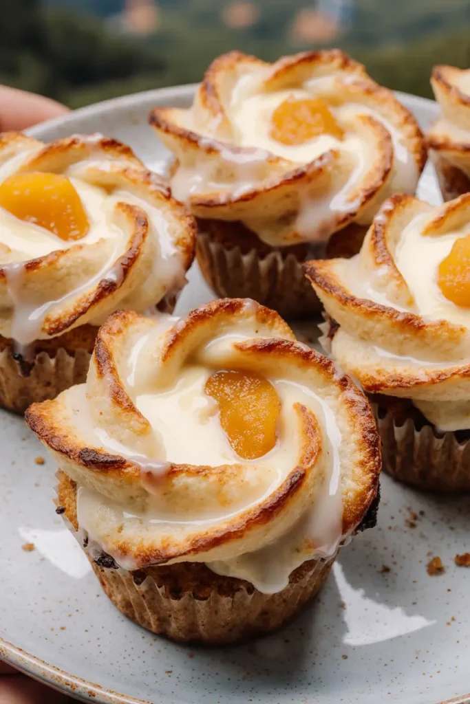 Peach Pie Cruffins