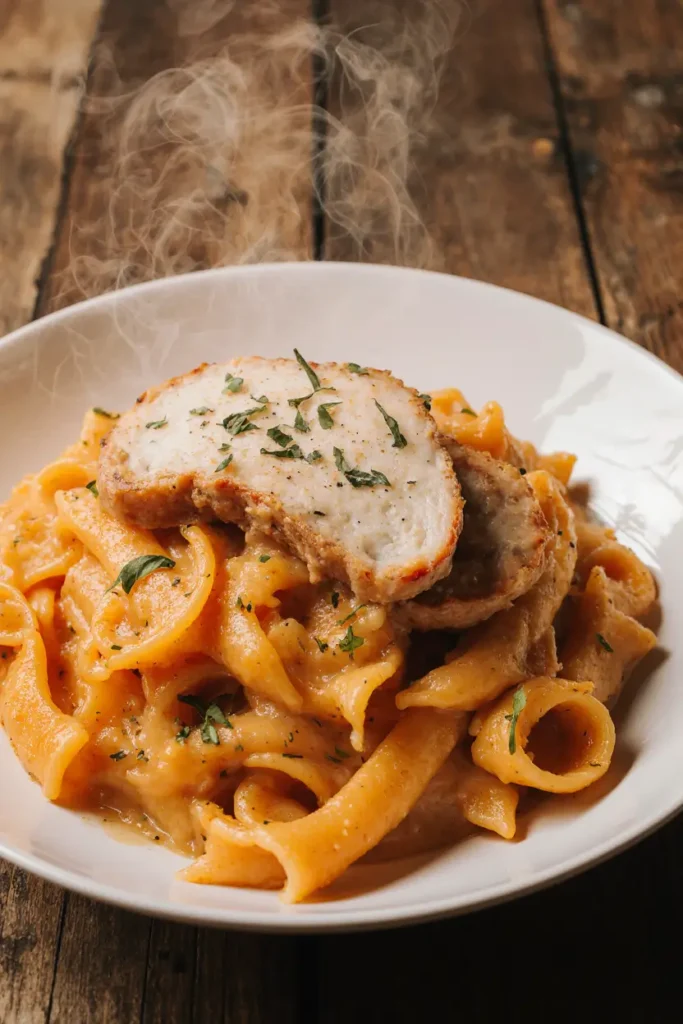 Pumpkin Alfredo with Chicken