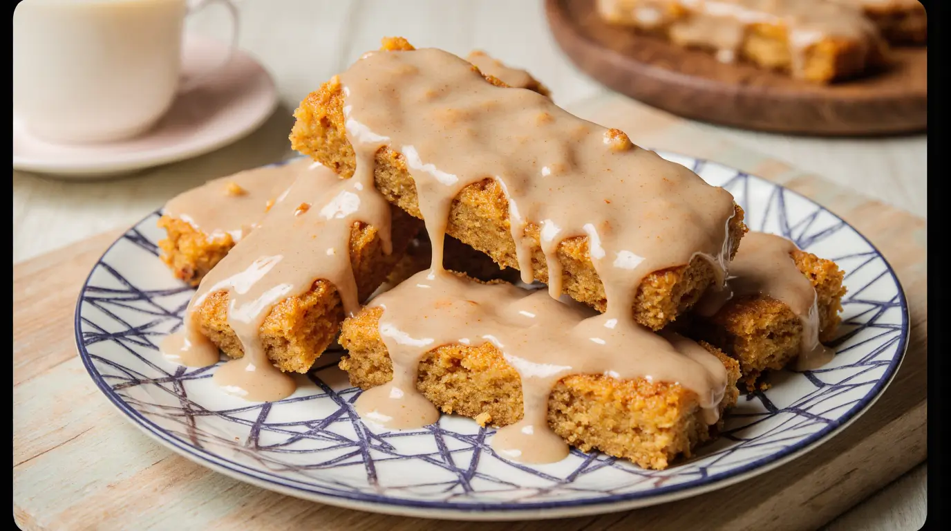 Soft Baked Maple Donut Bars