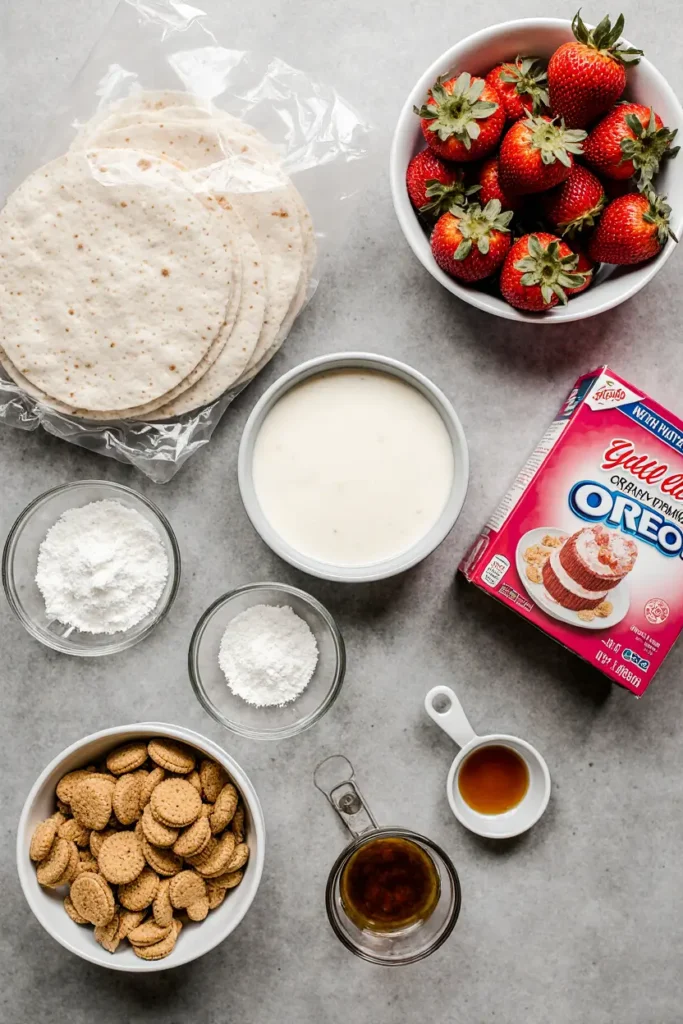 Strawberry Crunch Cheesecake Tacos