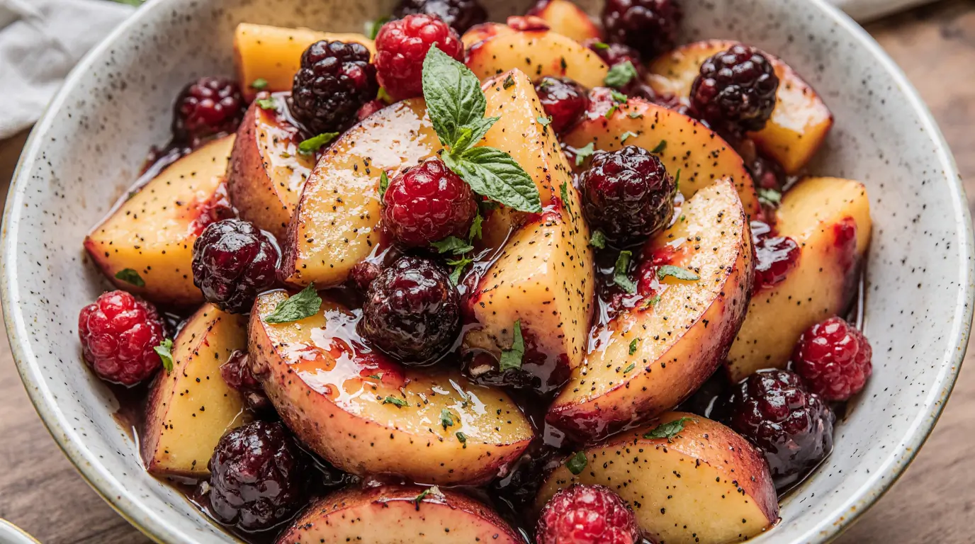 Summer Peach Fruit Salad