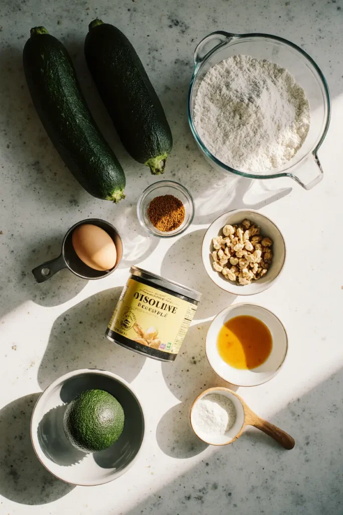 Zucchini Muffins with Pineapple and Walnuts