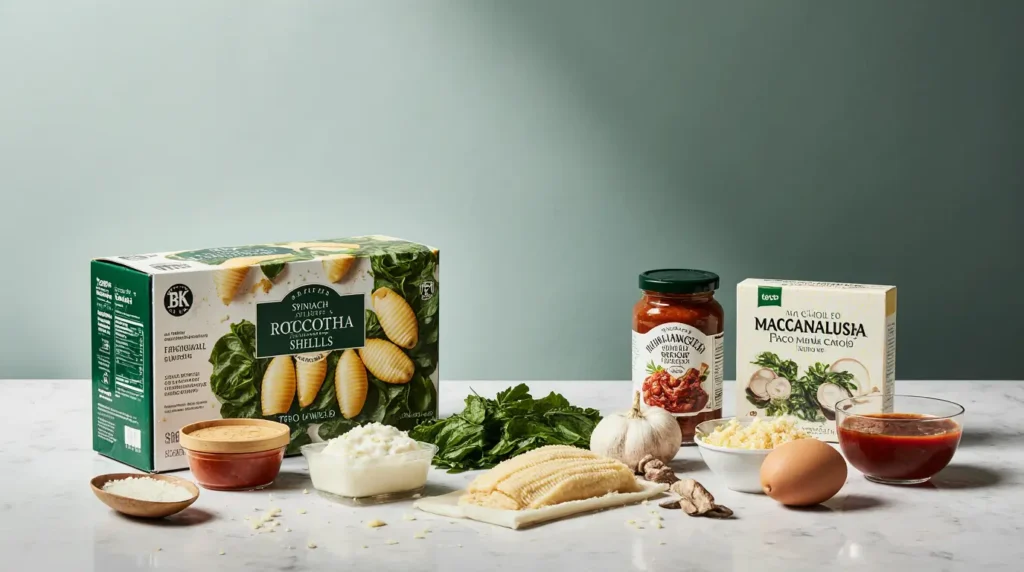 Spinach and Ricotta Stuffed Shells