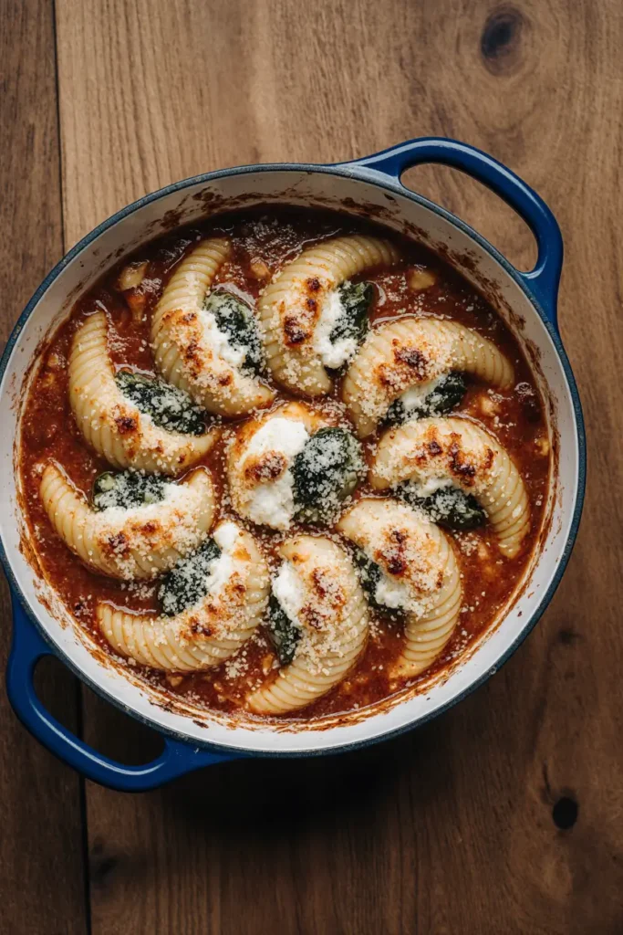 Spinach and Ricotta Stuffed Shells
