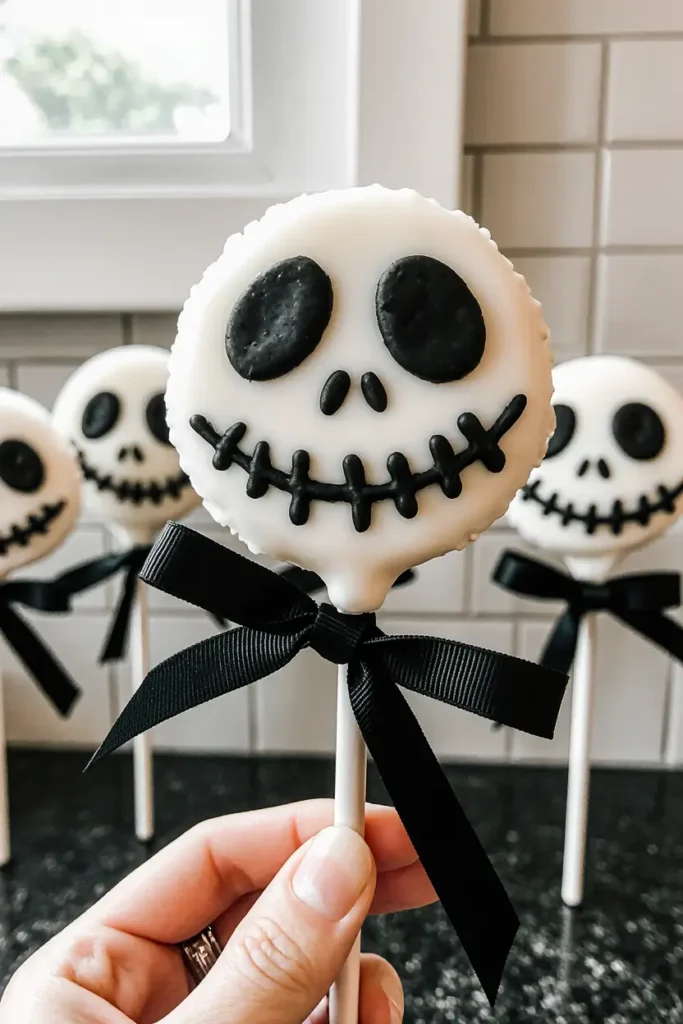 Jack Skellington Oreo Pops
