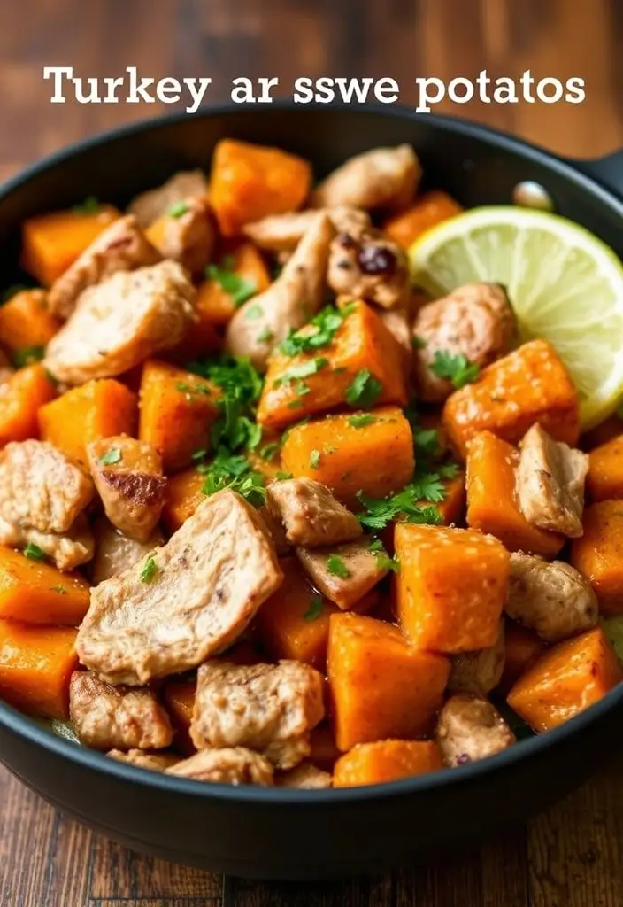 Turkey and Sweet Potato Skillet