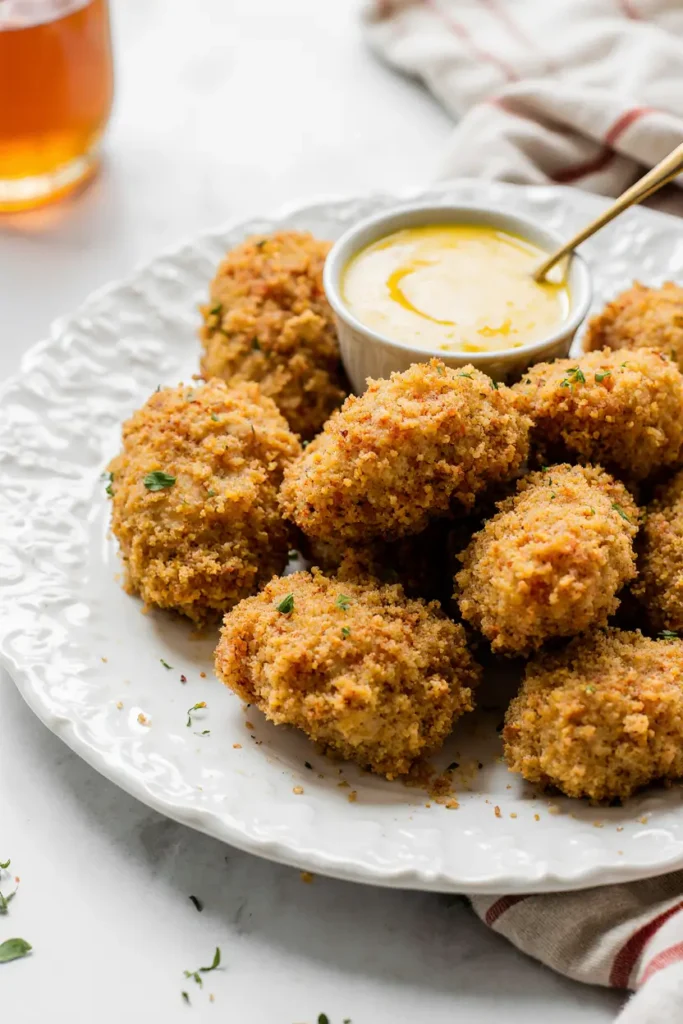 air fryer ranch-crusted chicken bites