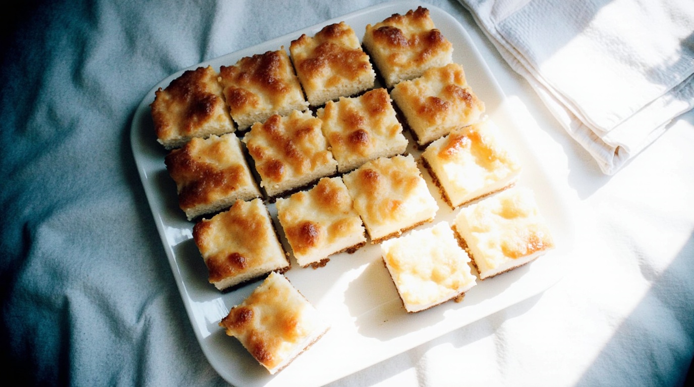 Apple cheesecake bars