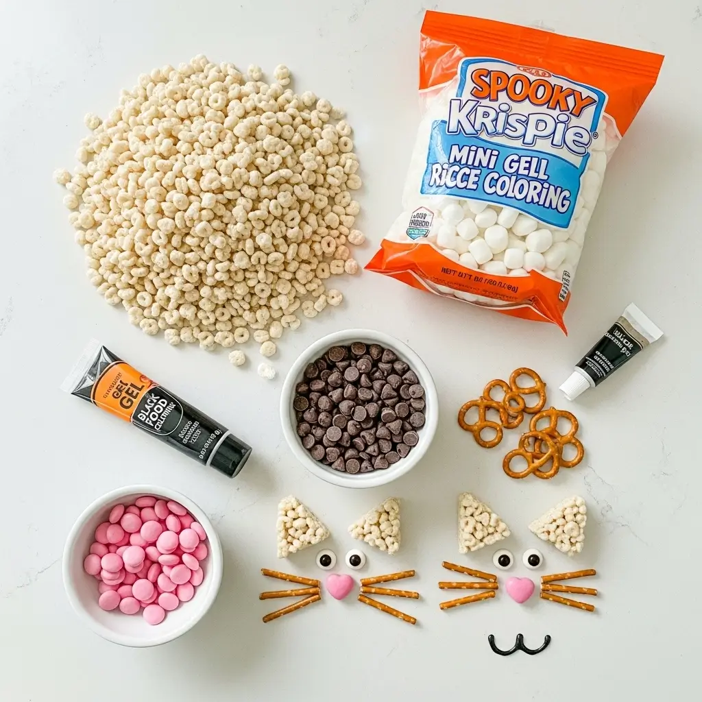 Black Cat Halloween Rice Krispie treats
