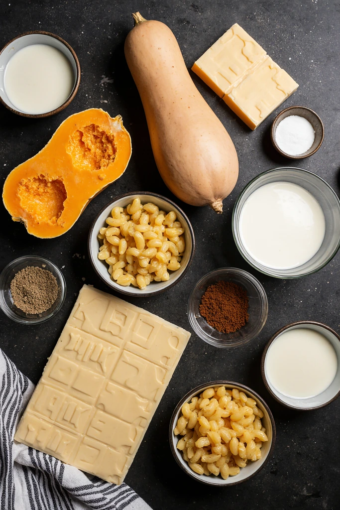 Butternut squash mac and cheese