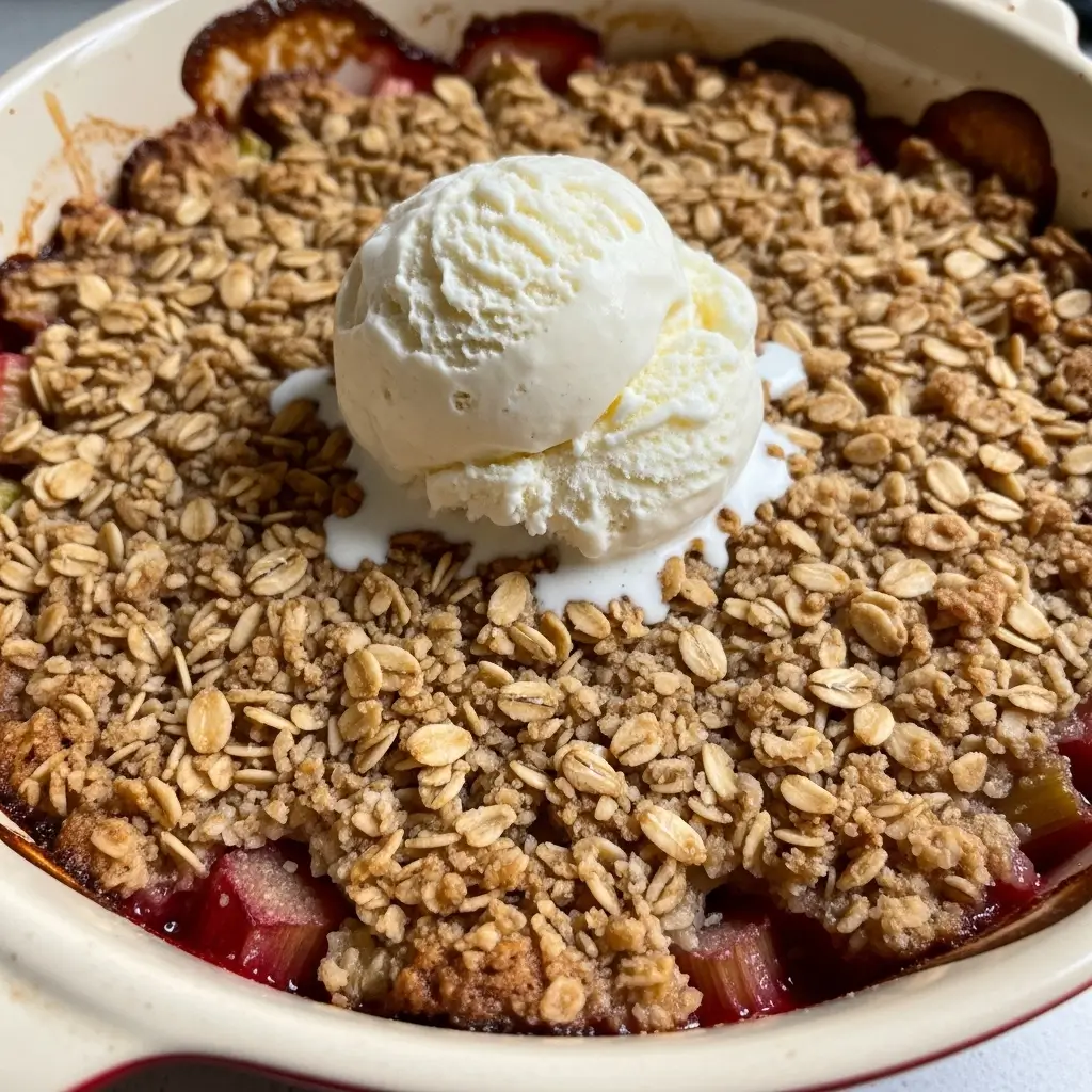 Delicious Rhubarb Crisp