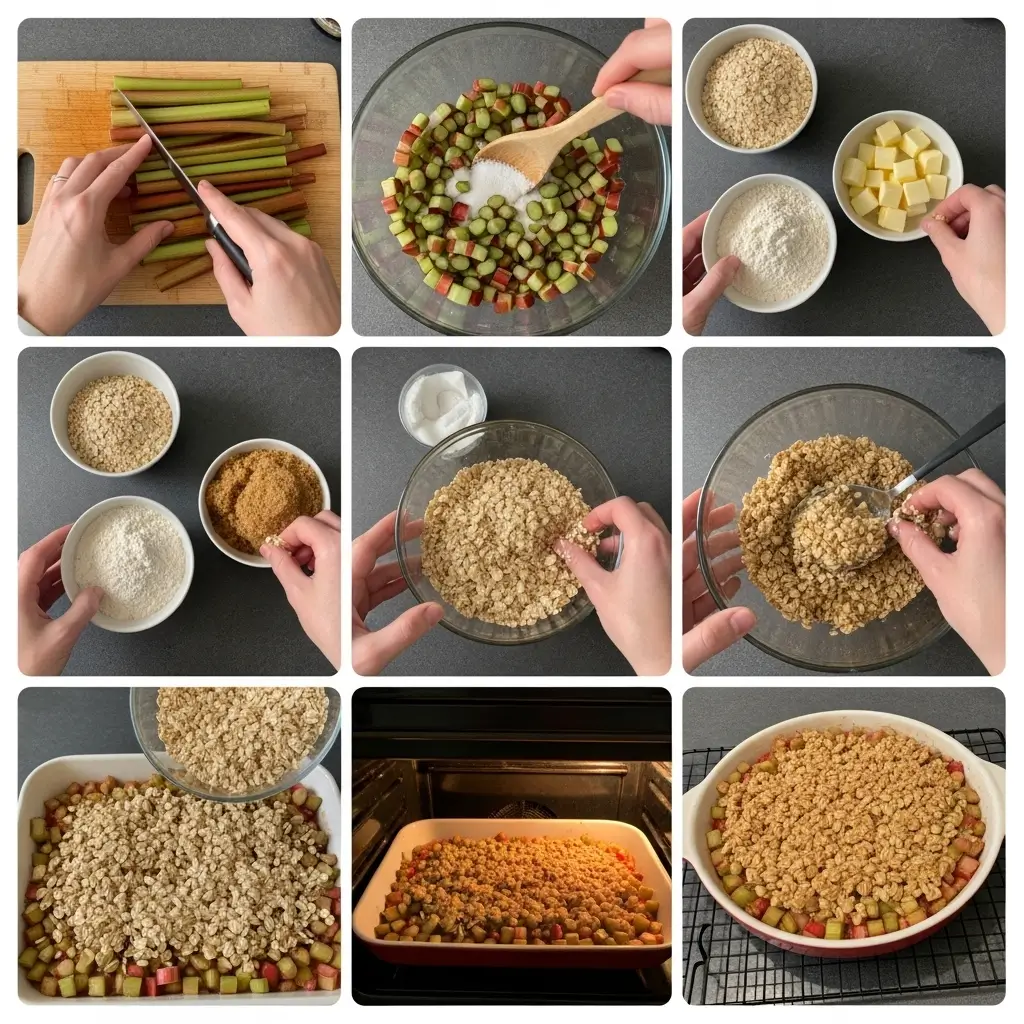 Delicious Rhubarb Crisp