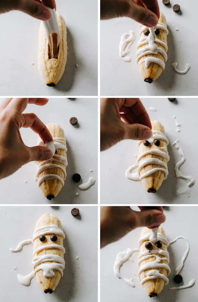 Halloween Mummy Bananas