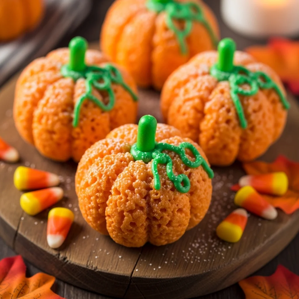 Pumpkin Patch Halloween Rice Krispie Treats