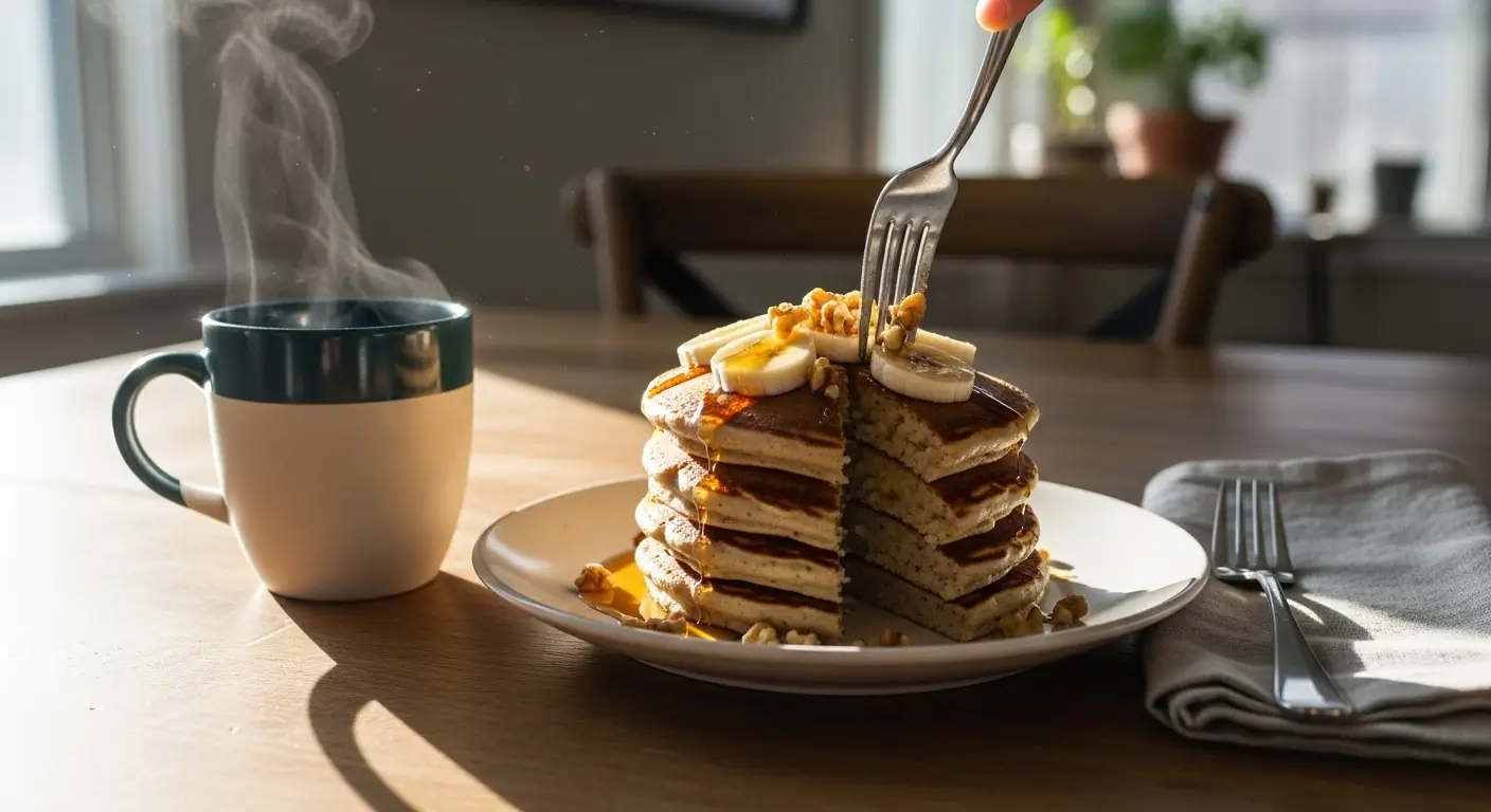 High Protein Banana Pancakes Recip