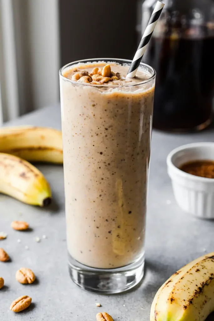 High Protein Peanut Butter Banana Smoothie