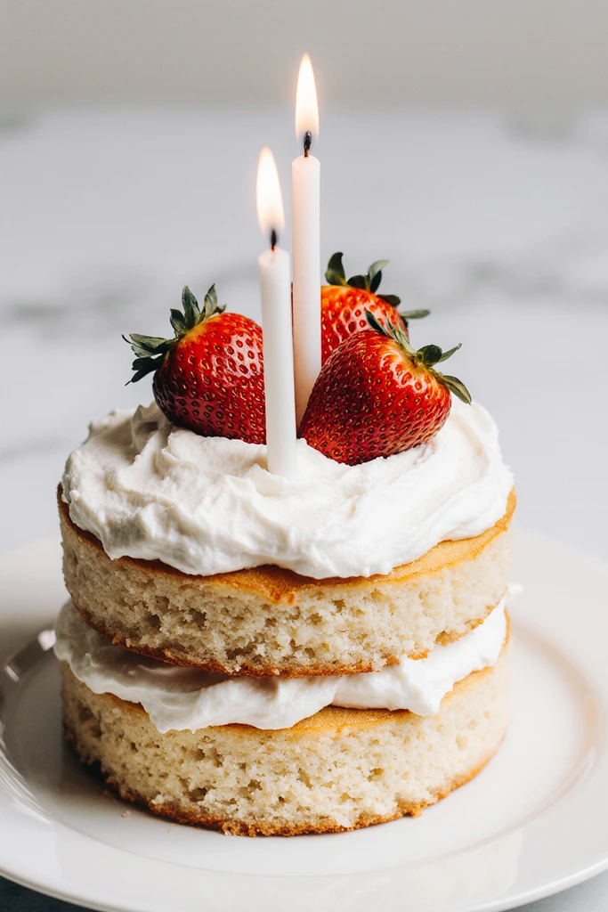 Minimalist Small Birthday Cake