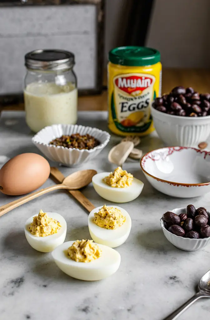 Mummy Deviled Eggs