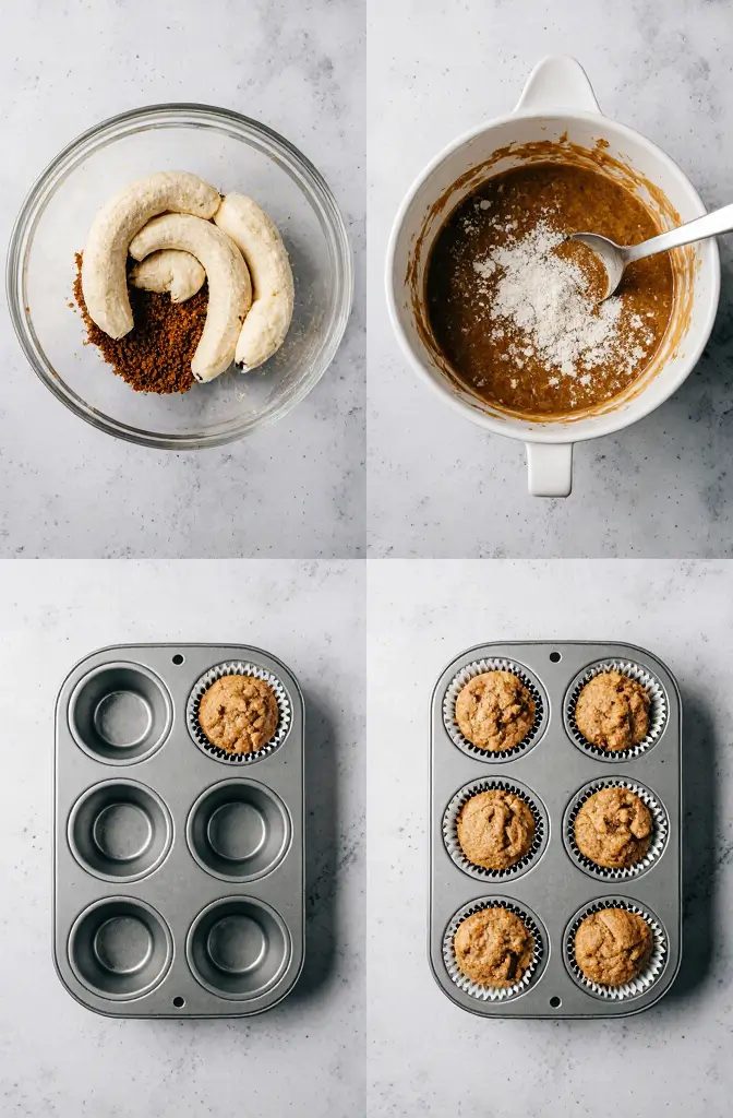 Protein Packed Banana Muffins