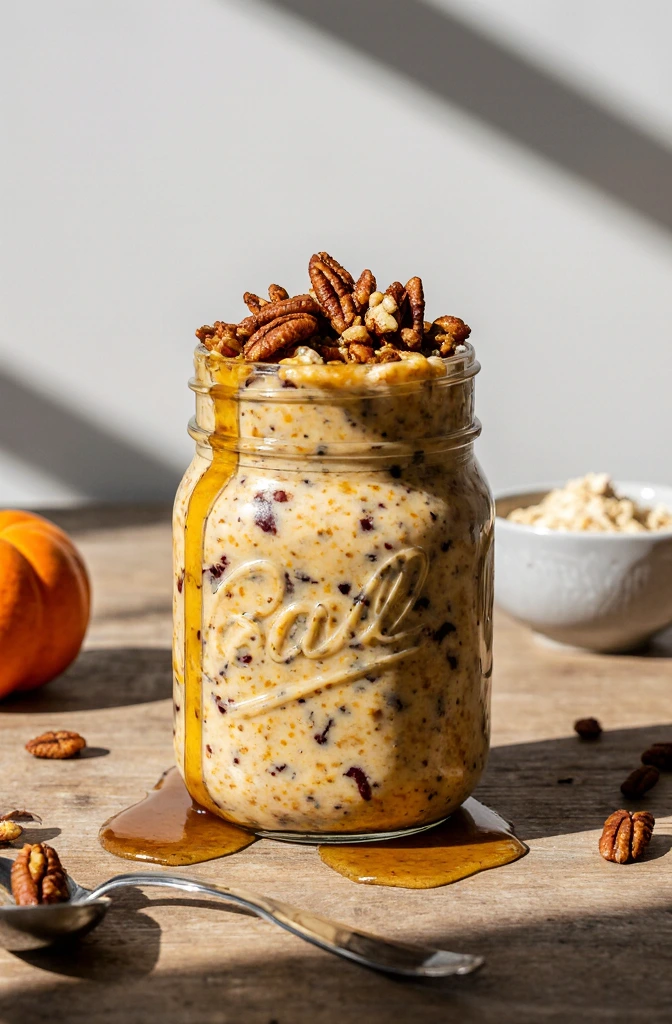 Pumpkin Pie Overnight Oats Recipe