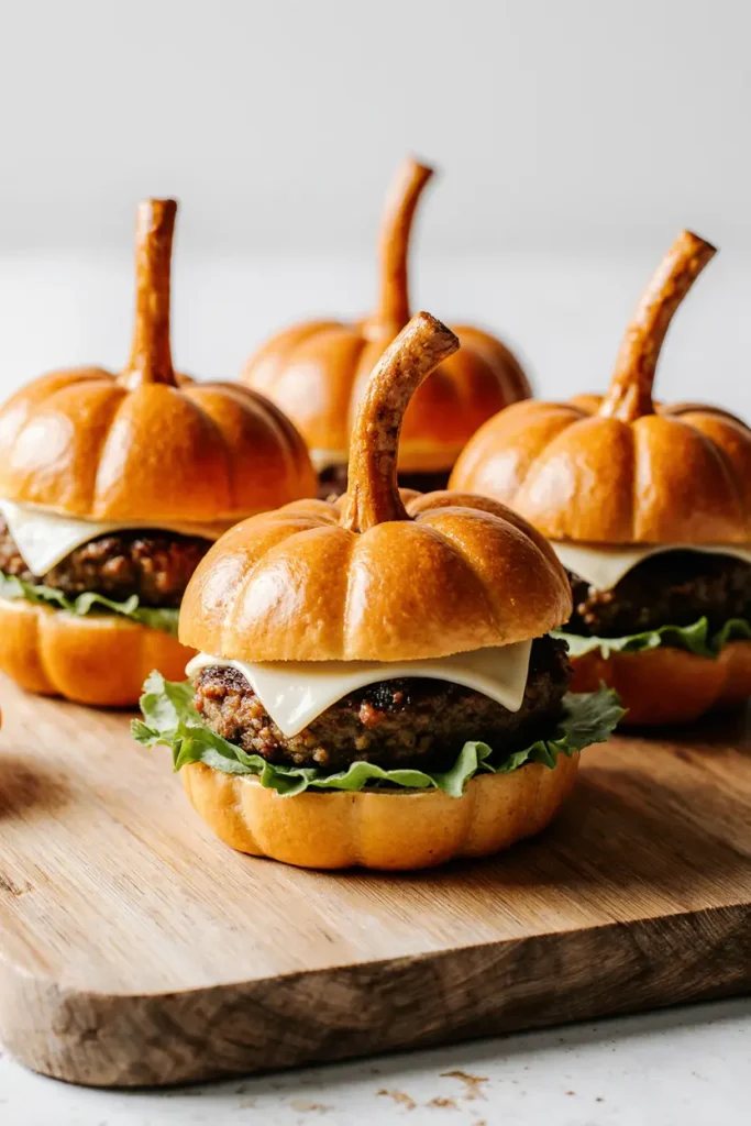 Pumpkin Shaped Sliders recipe