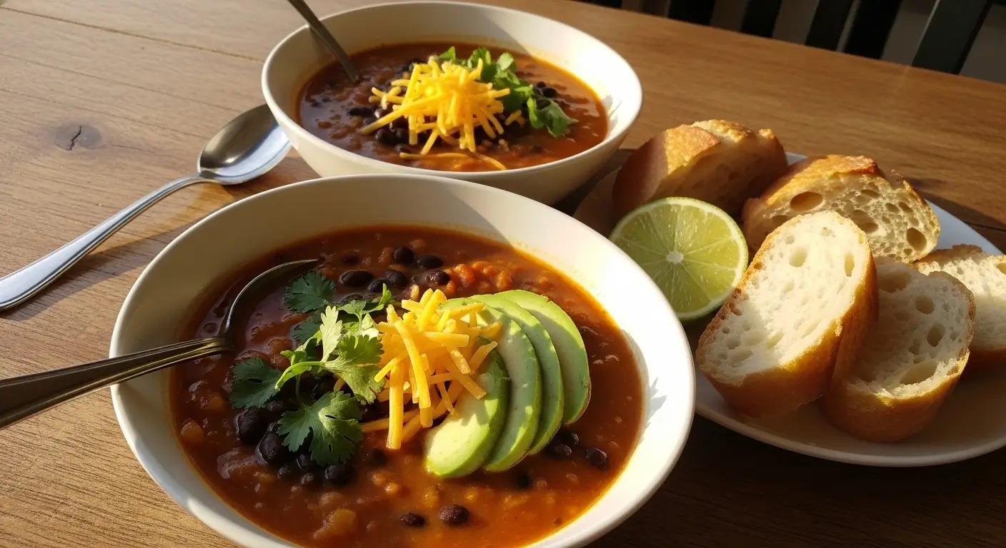 Spicy Pumpkin and Black Bean Soup