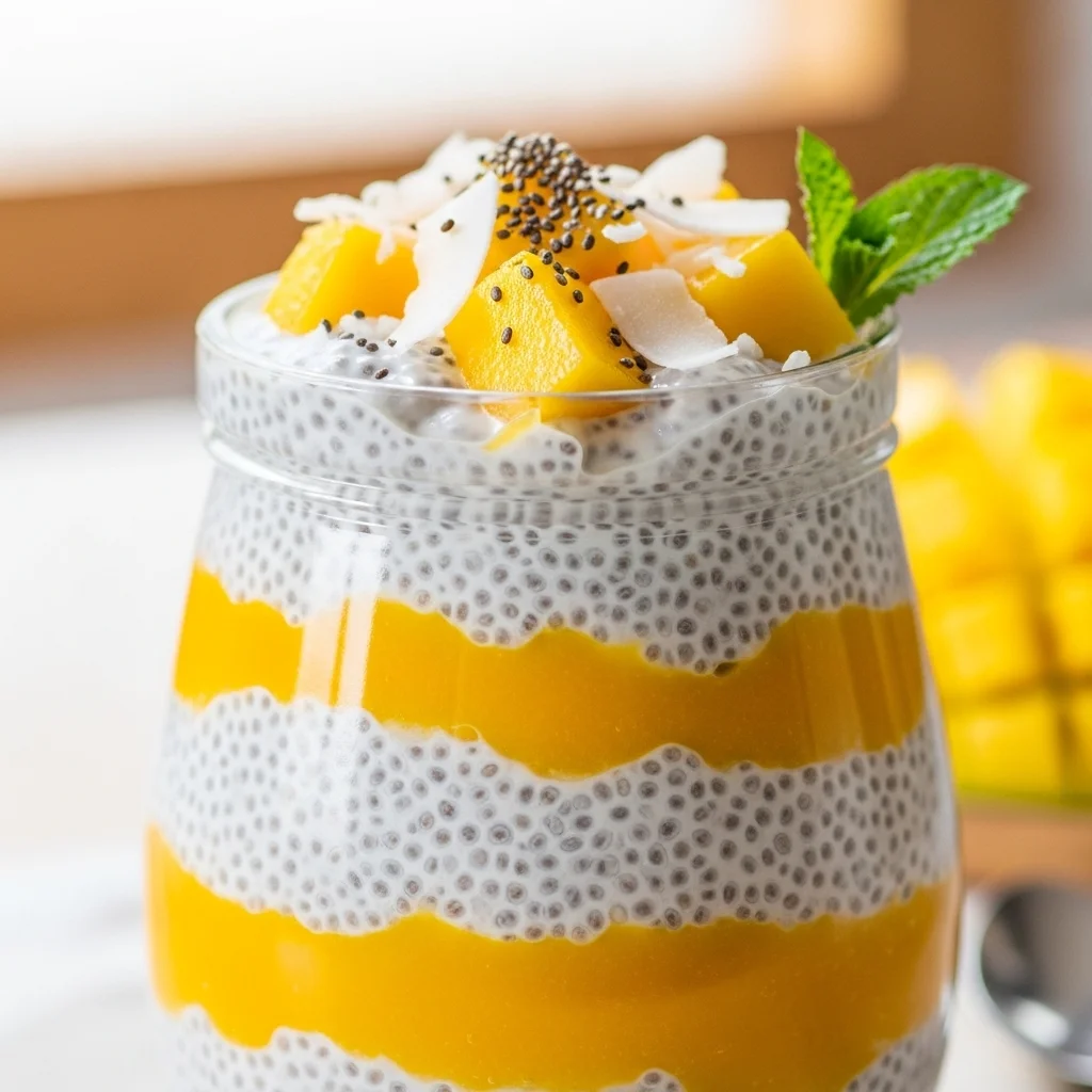 Coconut Mango Chia Pudding