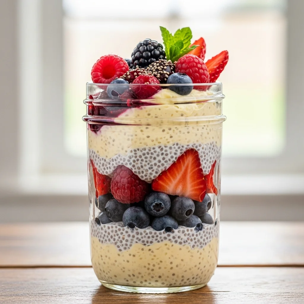Vanilla Berry Chia Pudding
