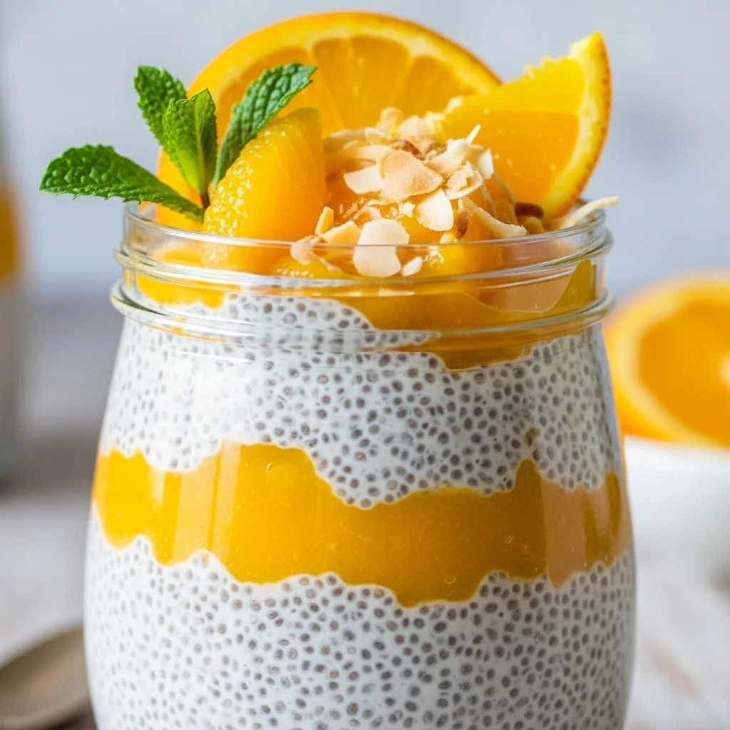 Orange Creamsicle Chia Pudding