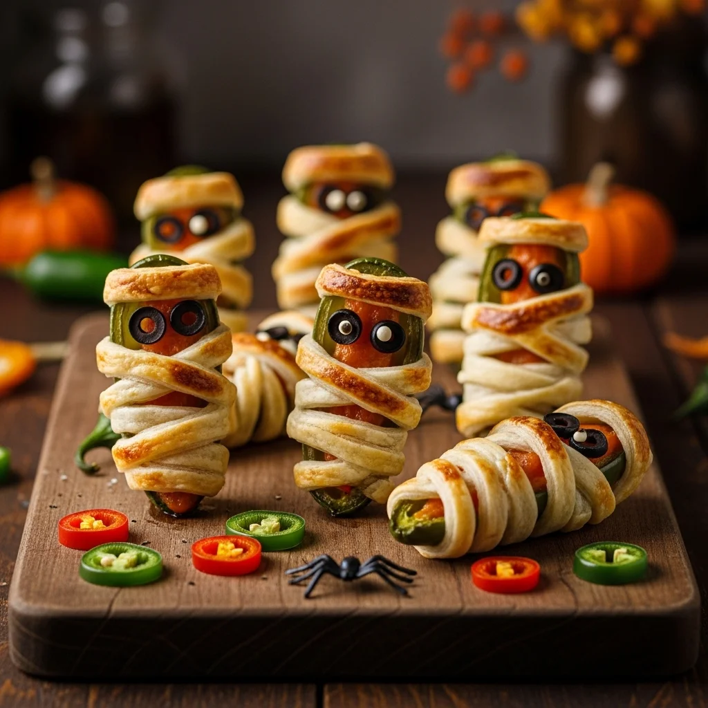 Mummy Jalapeño Poppers