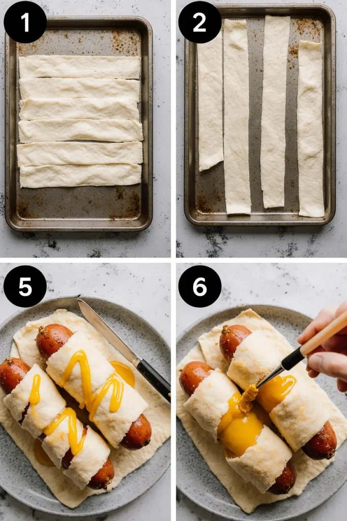halloween mummy hot dogs