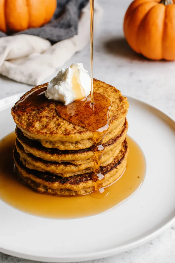 pumpkin Greek yogurt pancakes