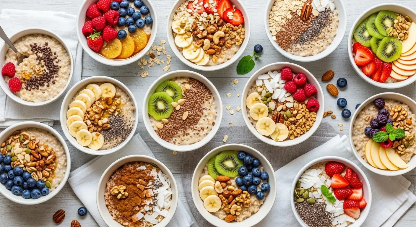 10 delicious Healthy Oatmeal Breakfast Bowls