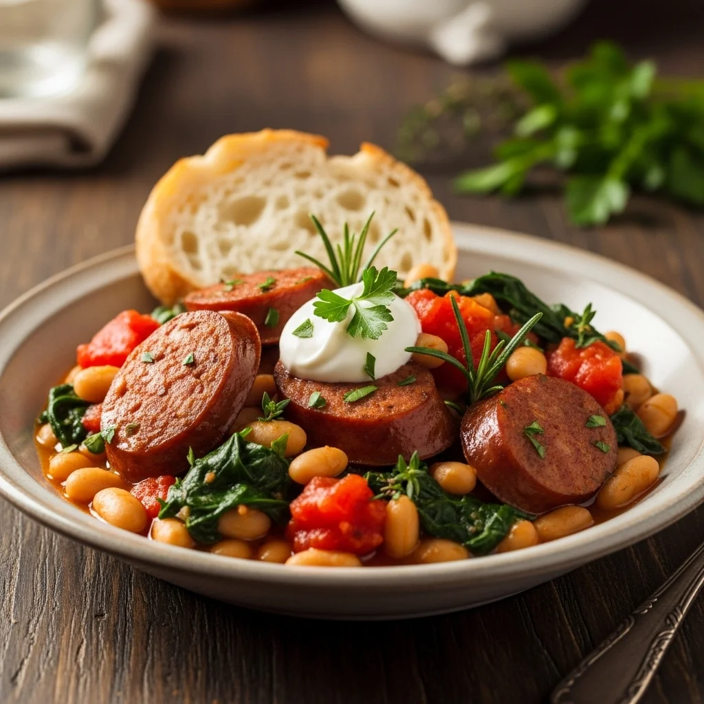 One-Pot Sausage and White Bean Stew