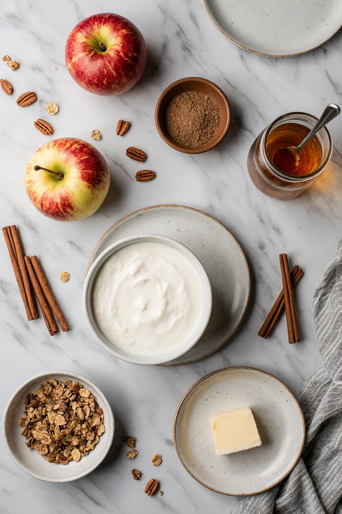 Apple cinnamon yogurt bowl